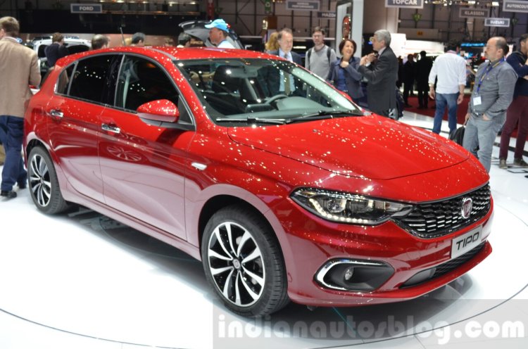 Fiat Tipo hatchback front three quarter at the Geneva Motor Show Live