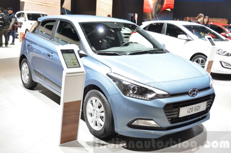 Hyundai i20 GO! front quarter at the 2016 Geneva Motor Show