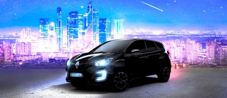 India-bound Renault Kaptur front three quarter teased