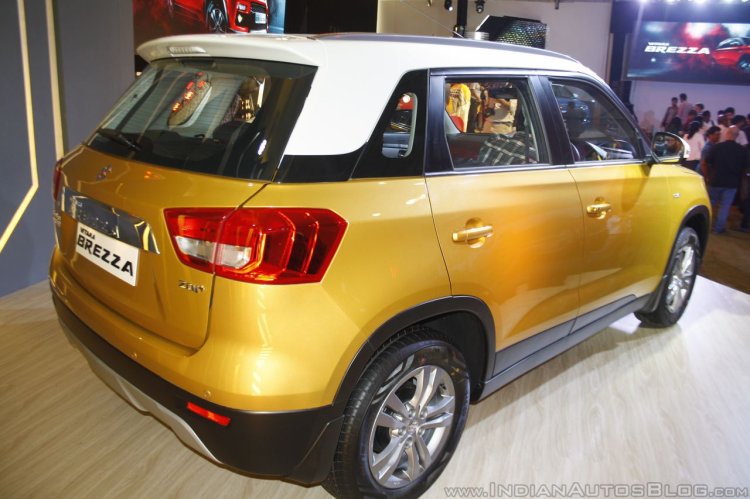 Maruti Vitara Brezza rear three quarter launched