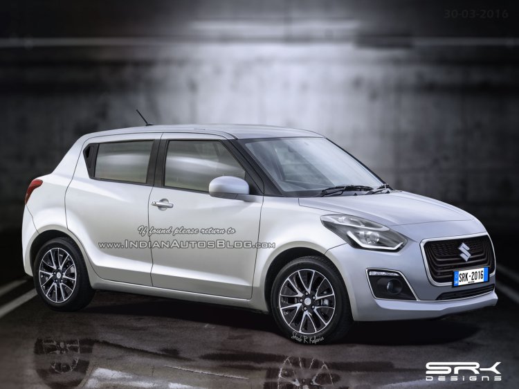Next-gen Maruti Swift Dzire front three quarter IAB Rendering