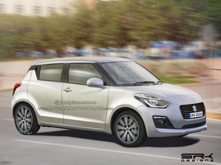 Next generation 2017 Maruti Swift Rendering
