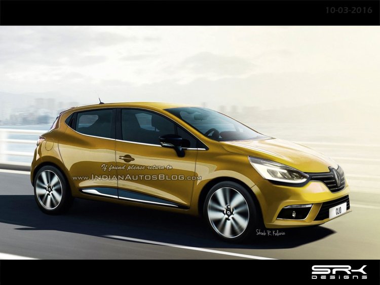 Renault Clio facelift rendering