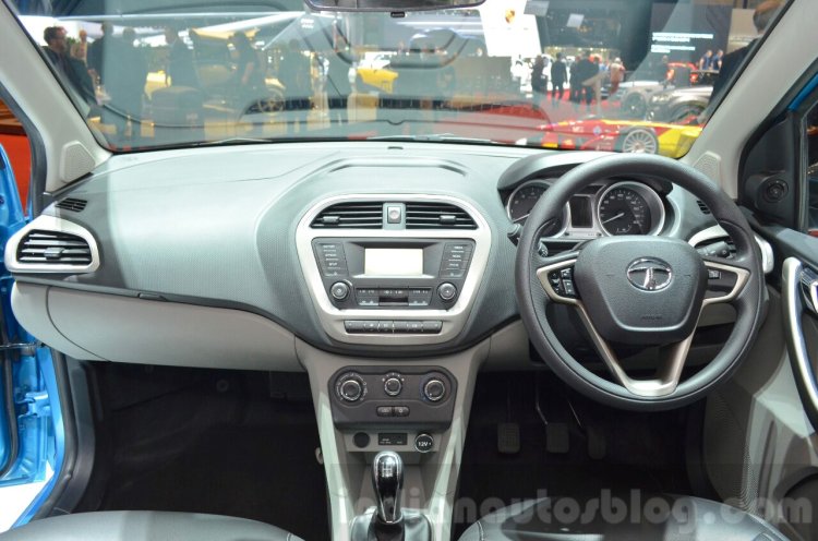 Tata Tiago dashboard at Geneva Motor Show 2016