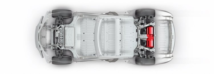 Tesla Model S single motor chassis