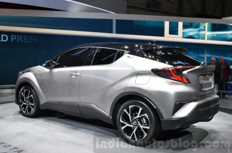 Toyota C-HR rear quarter left at 2016 Geneva Motor Show