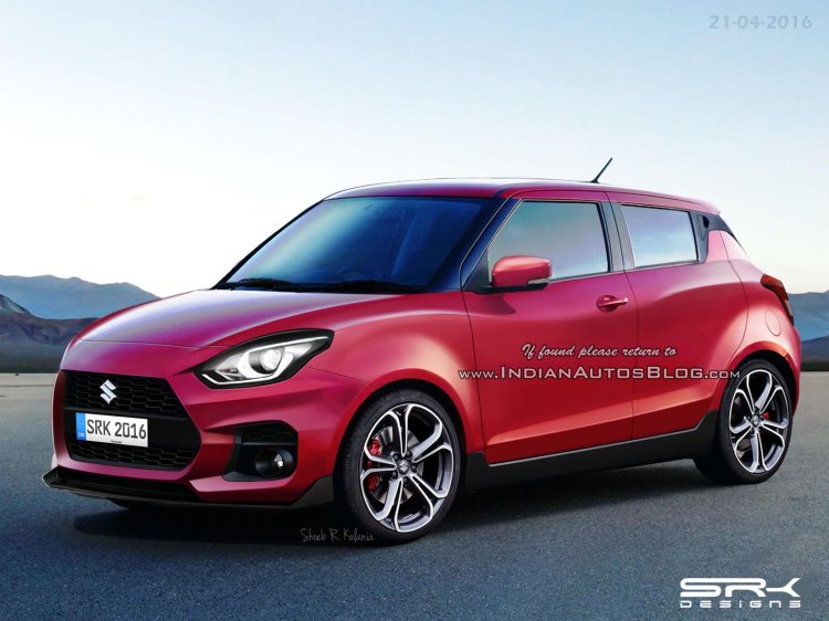 2017 Maruti Swift Sport/Suzuki Swift Sport front Rendering
