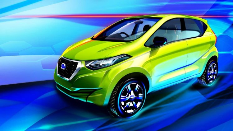Datsun redi-GO front three quarters rendering