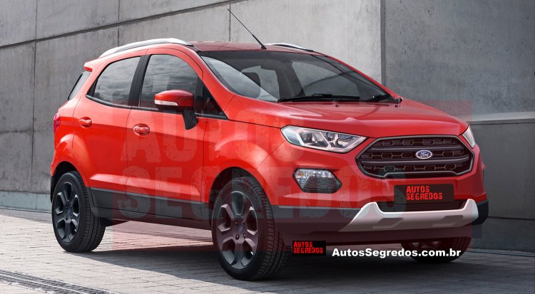 2017 Ford EcoSport facelift rendering AutosSegredos