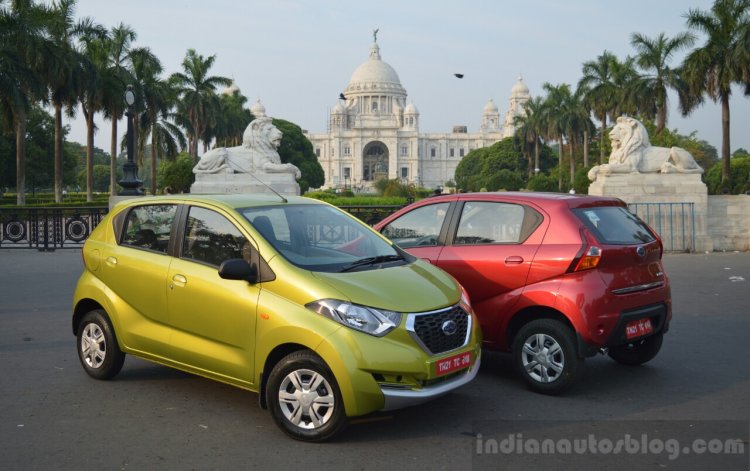 Datsun redi-GO lime green and Ruby red Review