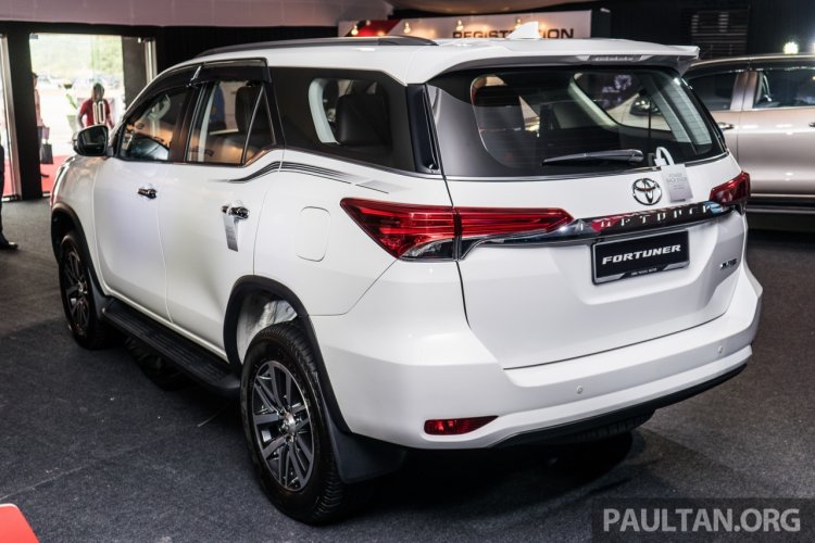 India-bound 2016 Toyota Fortuner rear three quarter launched in Malaysia