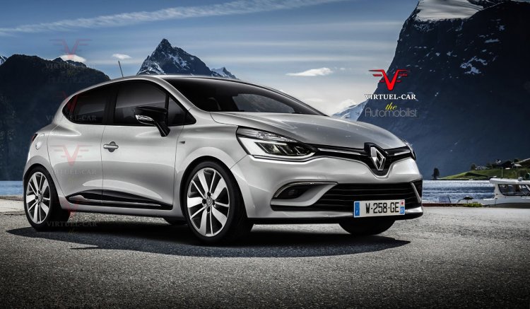 2017 Renault Clio (facelift) front Rendering