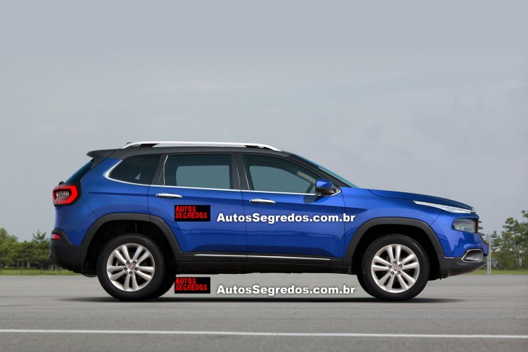 Fiat Toro SUV side under development