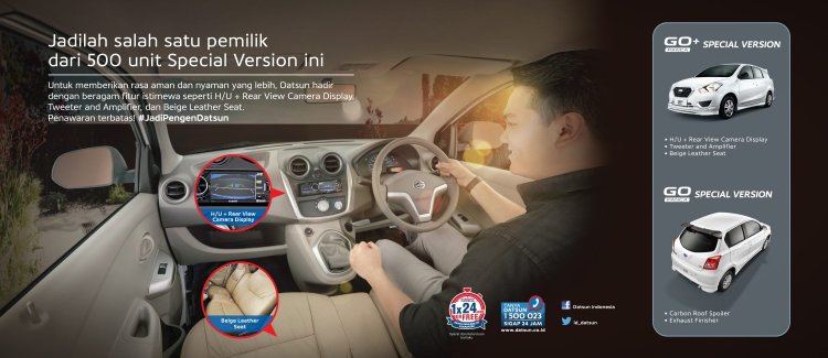 Indonesian spec Datsun Go and Go+ special edition