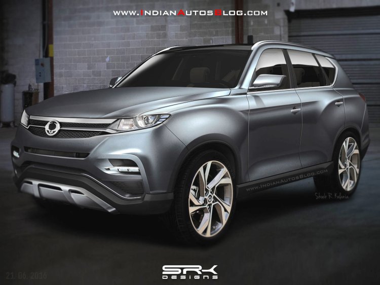 Next-gen Ssangyong Rexton front Rendering