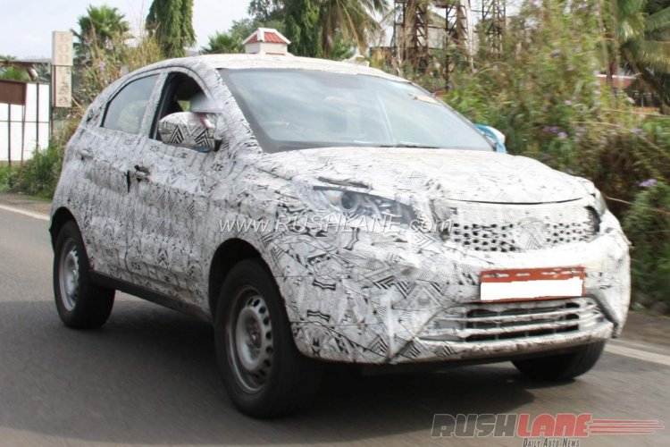 Tata Nexon photographed with projector headlamps