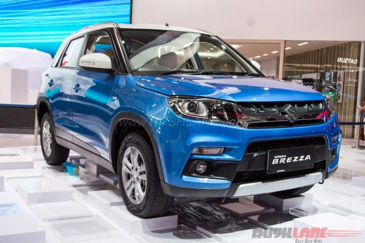 Maruti Vitara Brezza with AT front three quarter debut at GIIAS