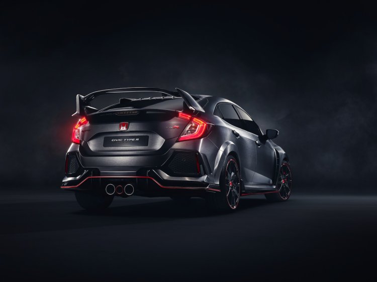 2017 Honda Civic Type R prototype rear quarter press shots