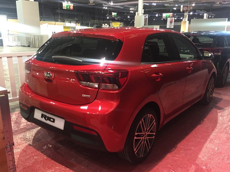 2017 Kia Rio rear three quarter photographed