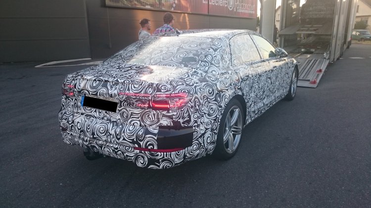 2018 Audi A8 rear spied