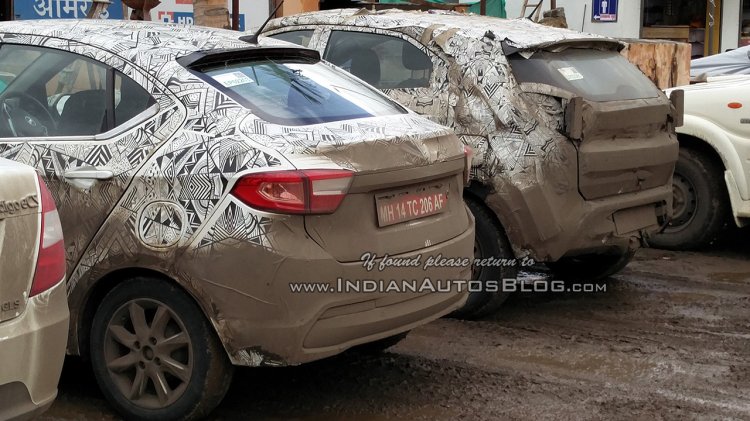 Boot of the Tata Kite 5 and rear door of Tata Nexon