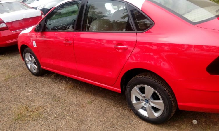 2017 Skoda Rapid facelift side Red