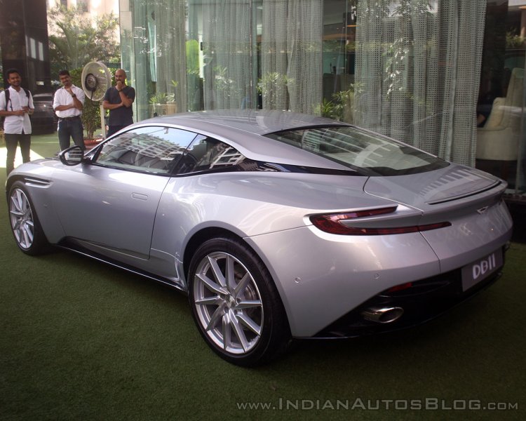 Aston Martin DB11 rear three quarter in India