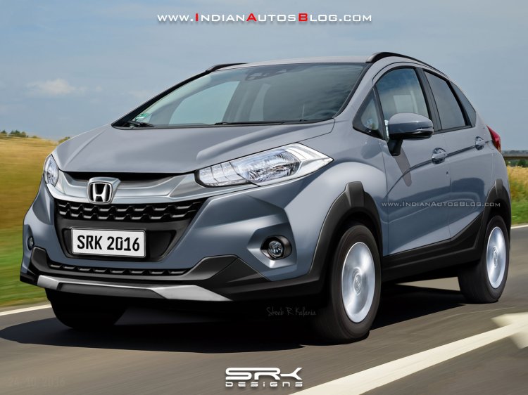Honda WR-V front rendering based on official sketch