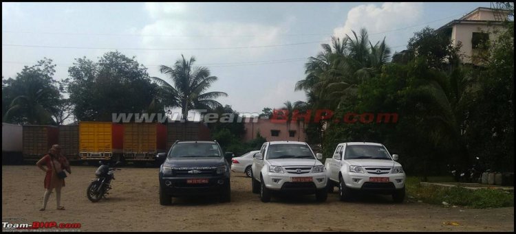Tata Xenon facelift spied