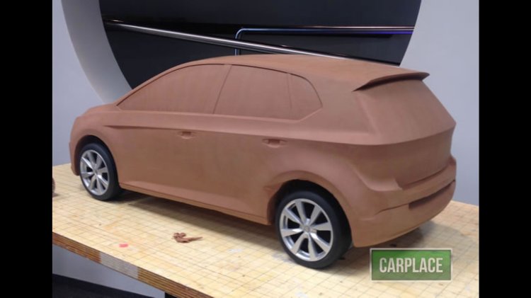 2017 VW Polo rear quarter alleged clay model