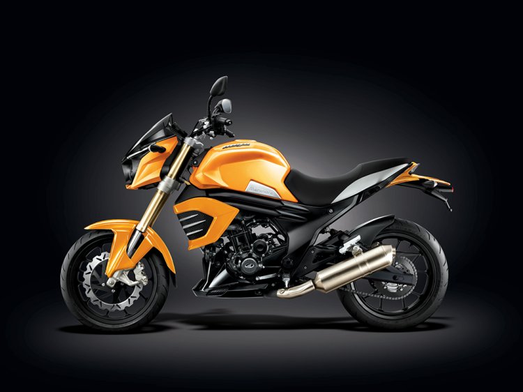 Mahindra Mojo Sunburst Yellow profile