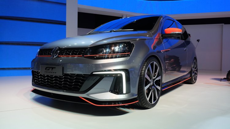 VW Gol GT Concept front quarter unveiled Brazil