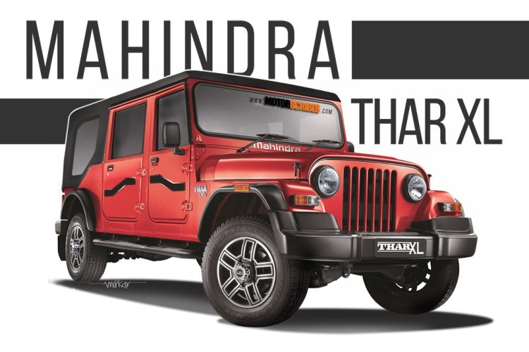 four-door-mahindra-thar-front-three-quarter-rendering