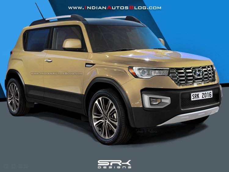 Hyundai Carlino front three quarters right side rendering