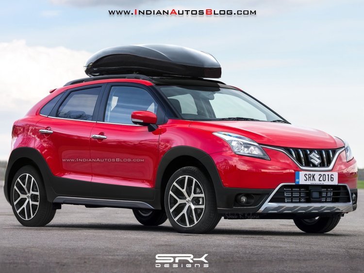 Maruti Baleno Cross front three quarter IAB Rendering