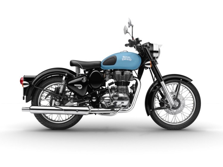 Royal Enfield Classic 350 right Redditch Blue