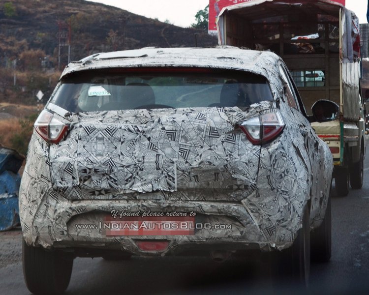Tata Nexon posterior photographed up close