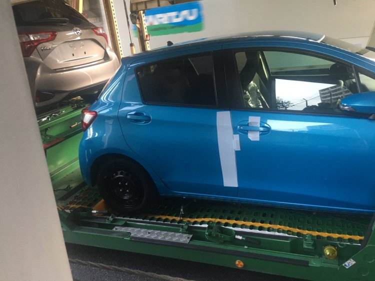 2017 Toyota Yaris (Vitz) spotted Japan