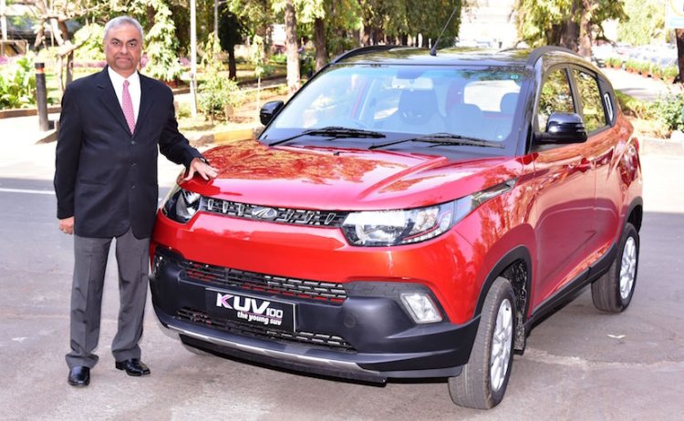 Mahindra KUV100 K8 red