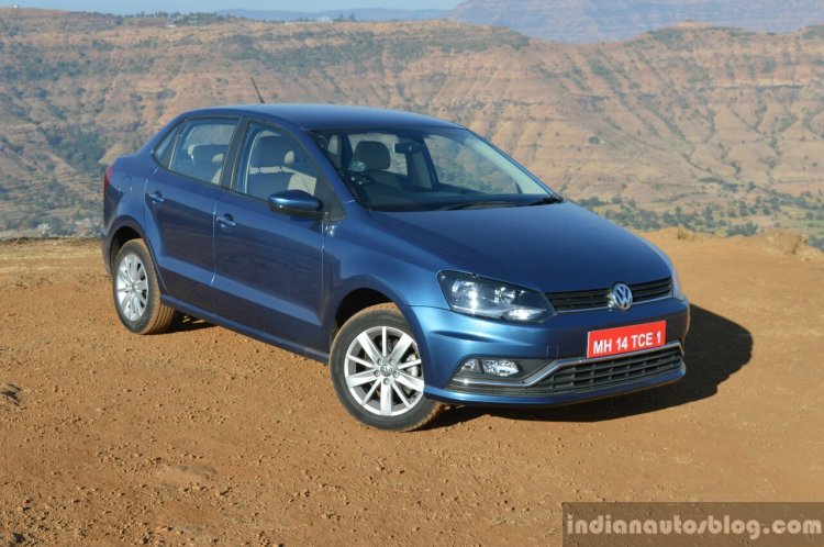 VW Ameo TDI DSG (AT) front three quarter Review