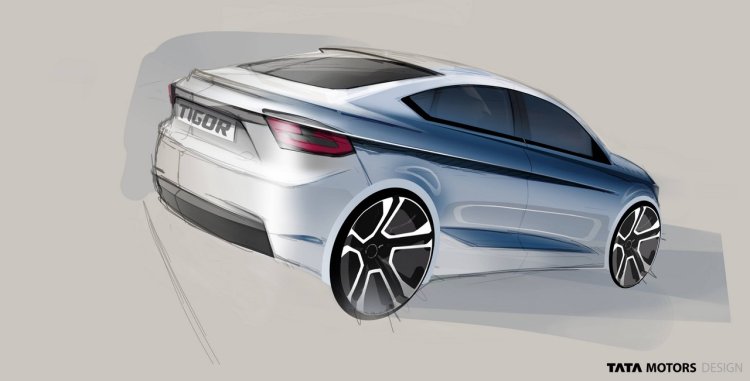 Tata Tigor sketch