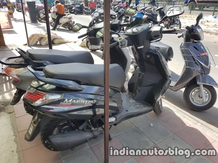 2017 Hero Maestro Edge BSIV at dealership rear three quarter