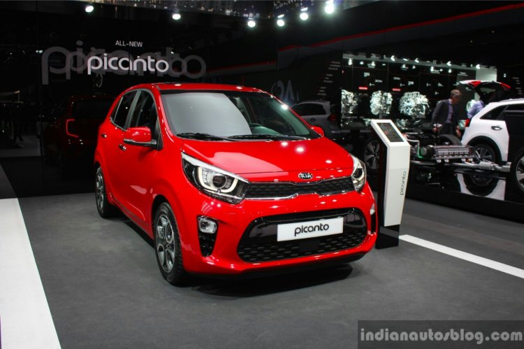 2017 Kia Picanto front quarter at the Geneva Motor Show Live