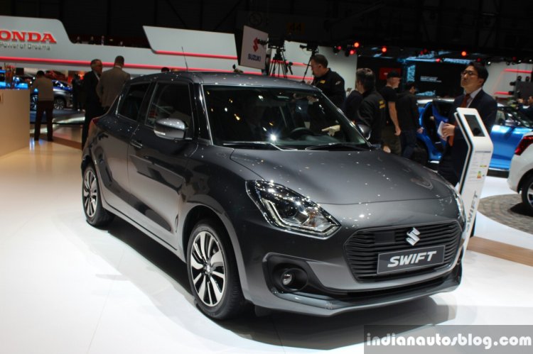 2017 Suzuki Swift (2017 Maruti Swift) front grey Geneva Live