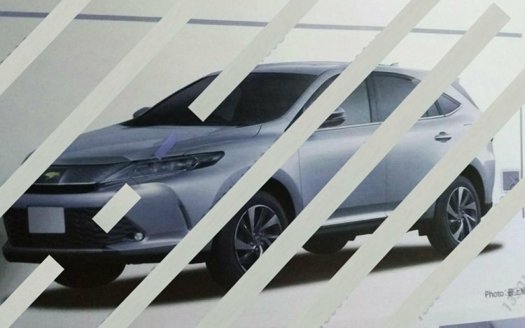 2017 Toyota Harrier (facelift) front three quarter leaked