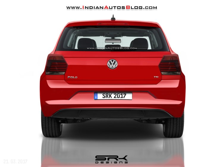 2017 VW Polo rear rendering