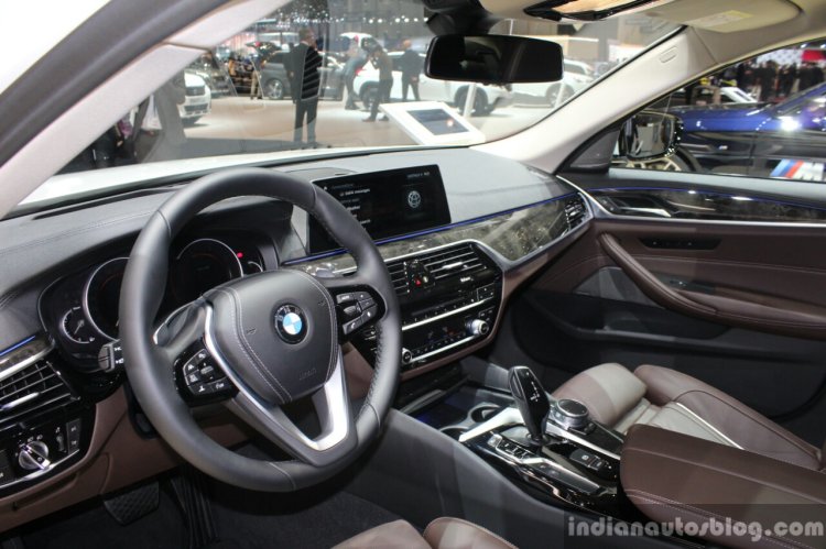 India-bound 2017 BMW 5 Series interior at the 2017 Geneva Motor Show Live