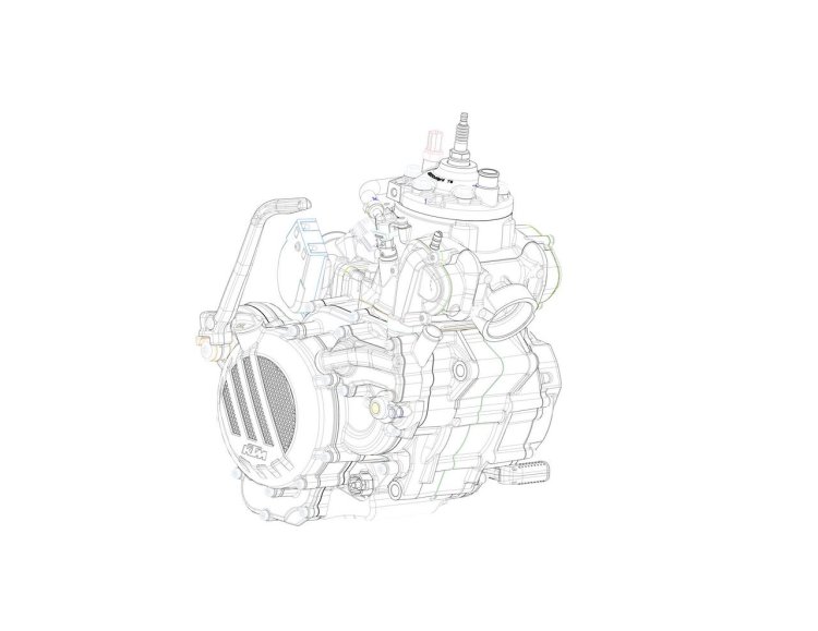KTM EXC 2018 engine