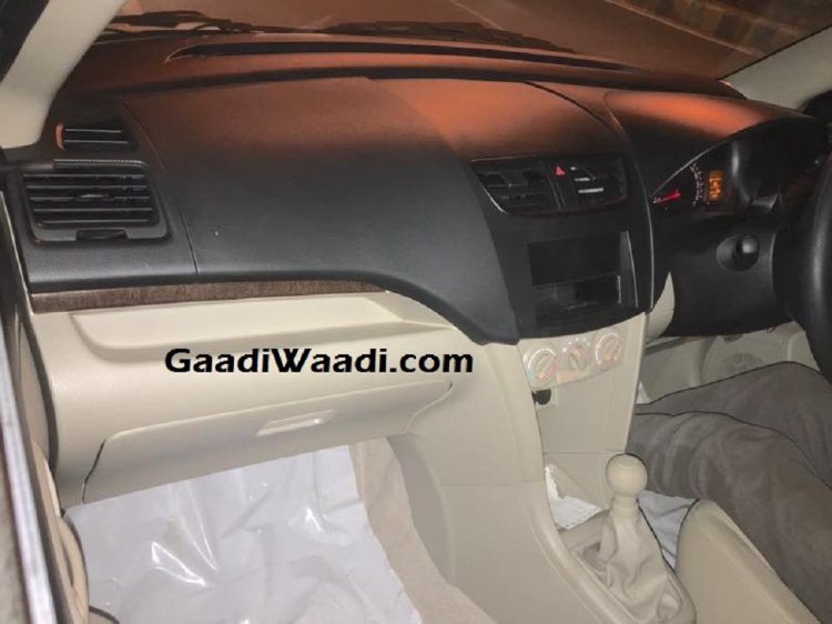 2017 Maruti Swift Dzire Tour Interior Spied 