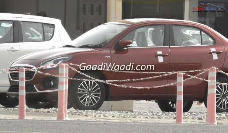 2017 Maruti Swift Dzire red spied